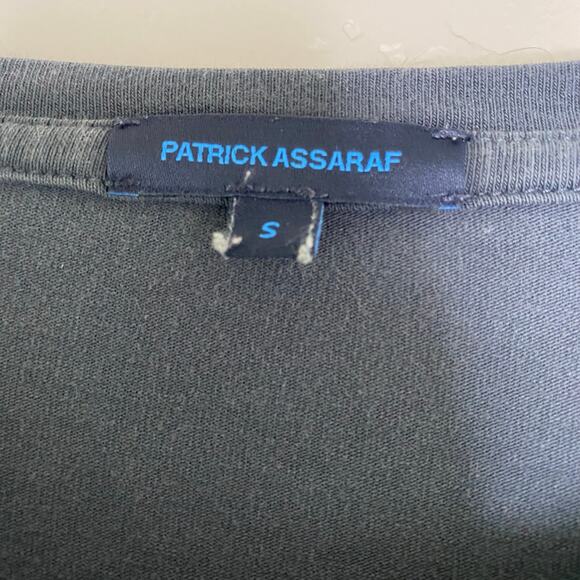 Patrick Assaraf Stream Pima Cotton Stretch Long Sleeve T-Shirt Small - Picture 5 of 10